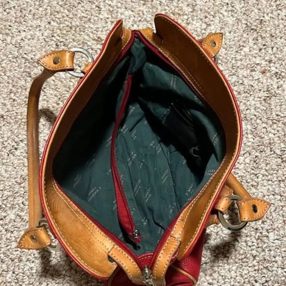 I MEDICI Firenze Red Leather Handbag